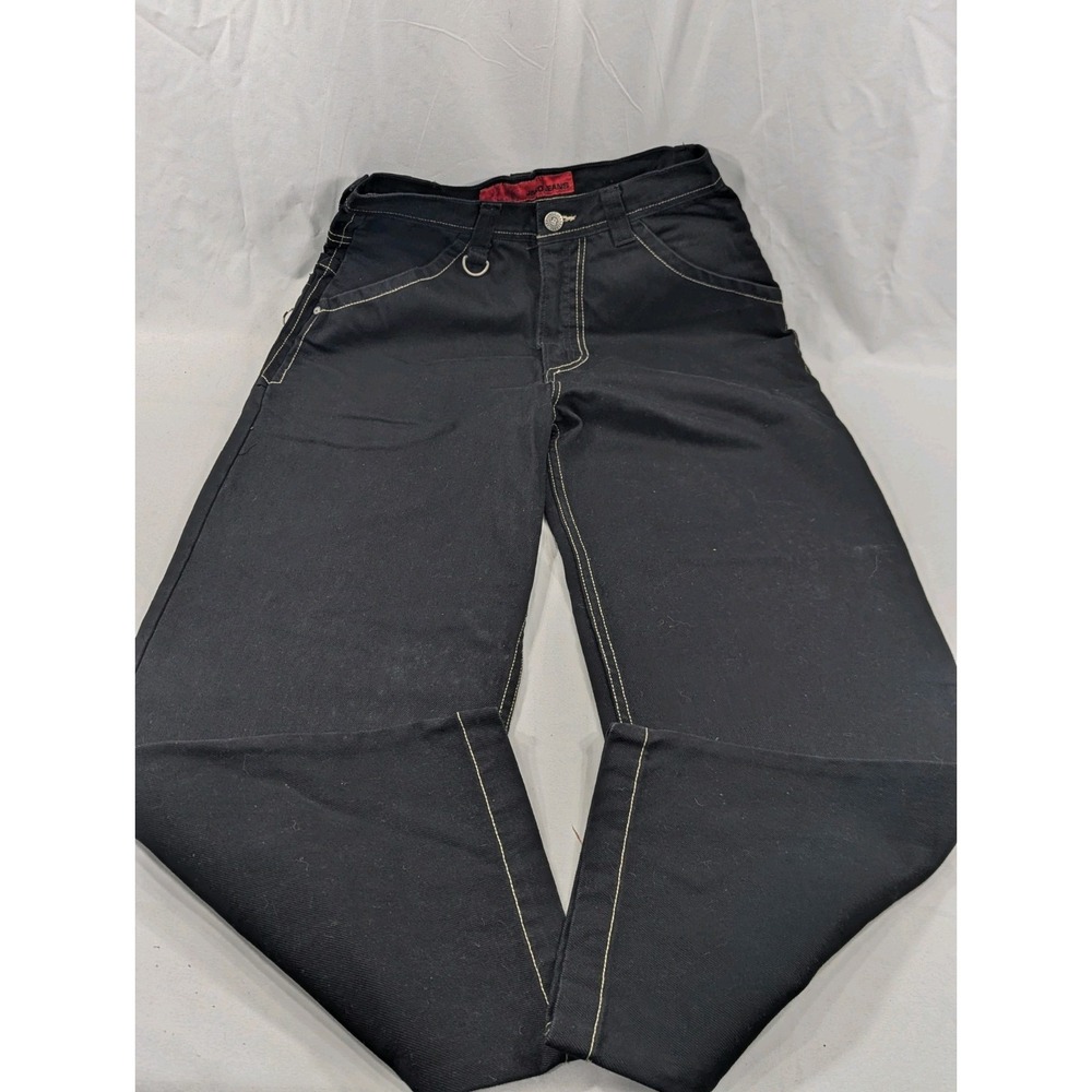 New No Tags Vintage Baggy Black Jnco Embroidered Phoenix 85 Jeans Wide Leg 30x30 - Picture 6 of 11